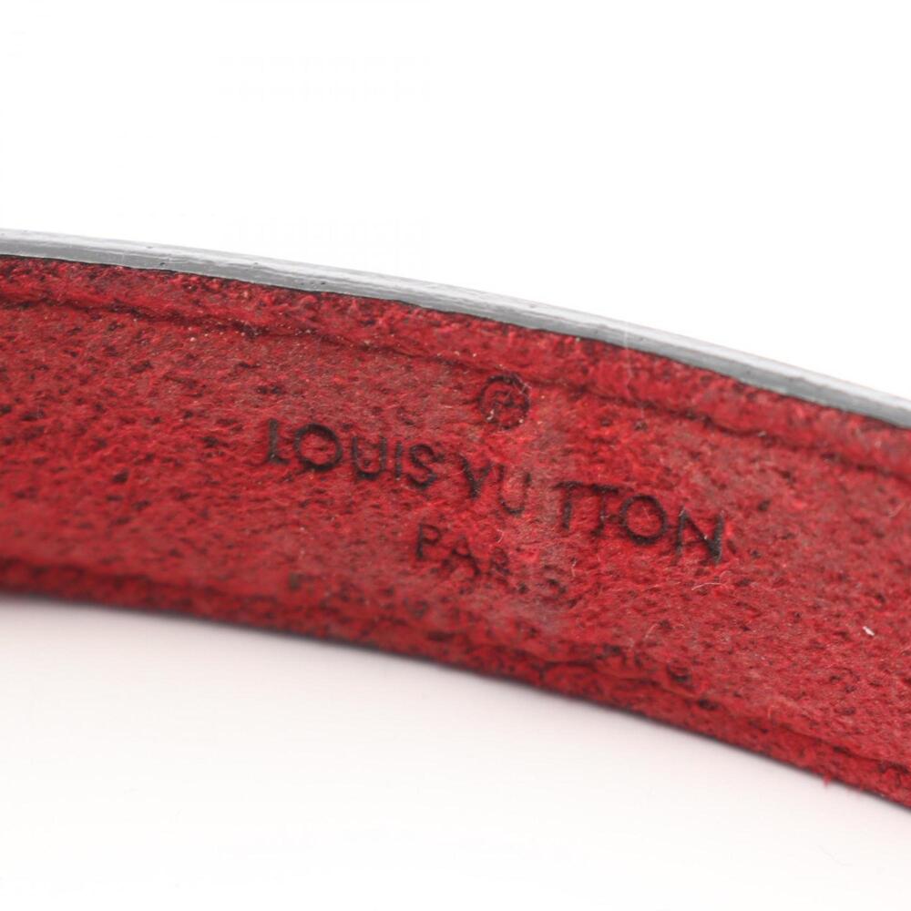 LOUIS VUITTON Black Leather Charm Bracelet - Picture 4 of 9